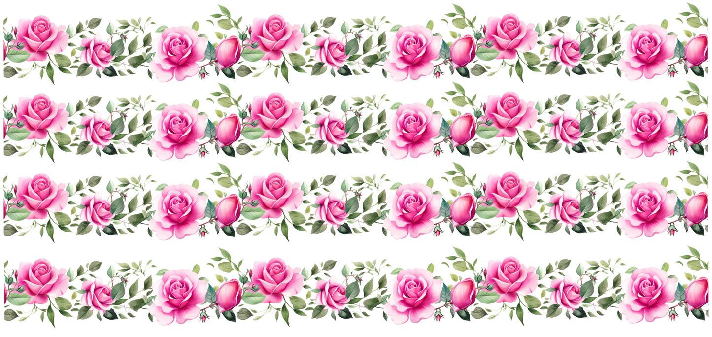 Bright Pink roses UVDTF Sheet