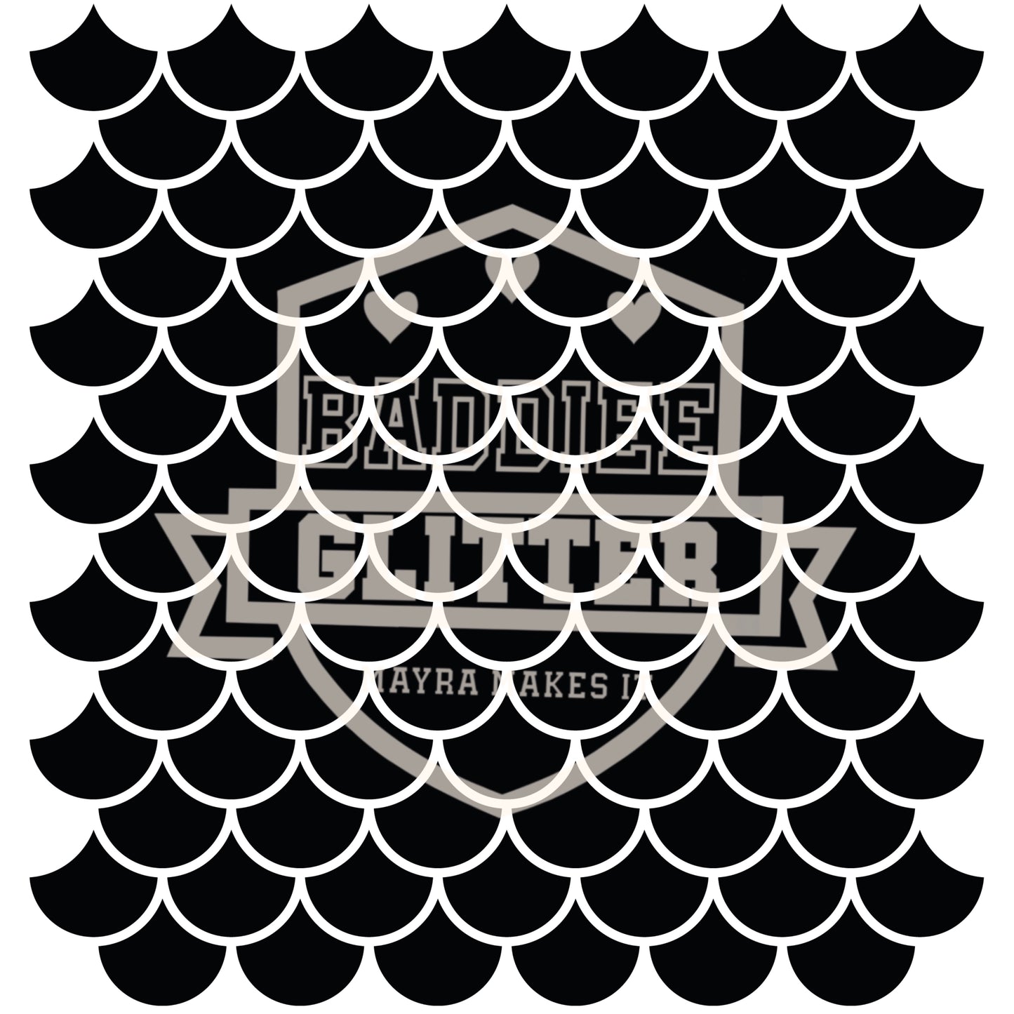 HOLOGRAPHIC mermaid Scales UVDTF Decal Sheet #647