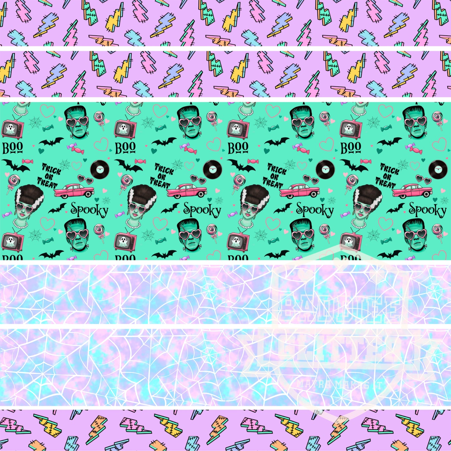 Frankenstein vertical stripes vinyl