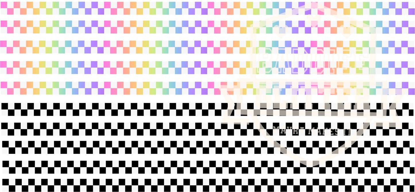 Checkered UVDTF Pin Stripes #704