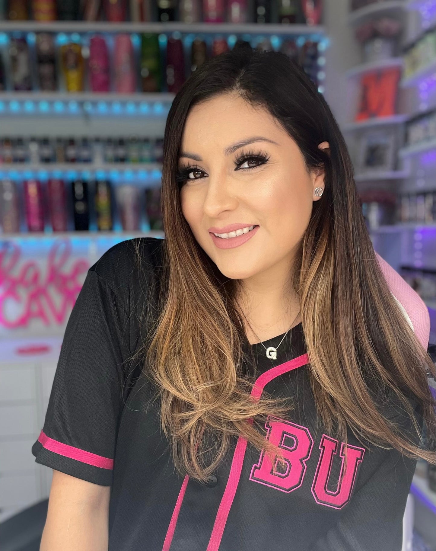 OVERSIZED- Black BU Embroidered Jersey