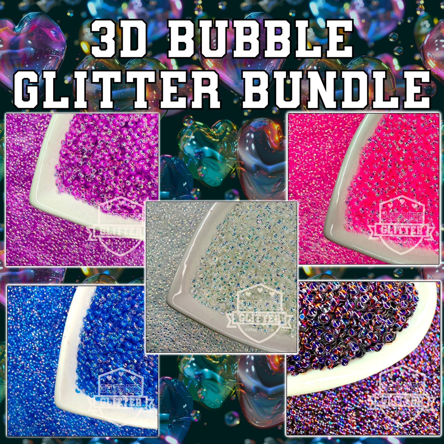 Bubble 3D Glitter