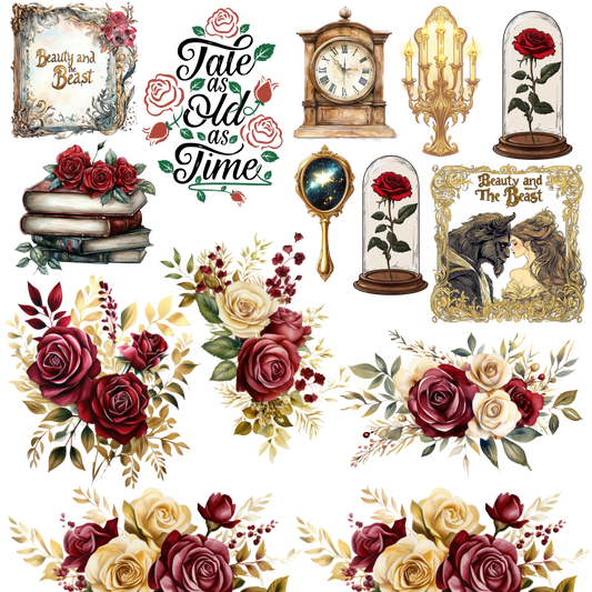 Enchanted Castle UVDTF decal sheet 10x10