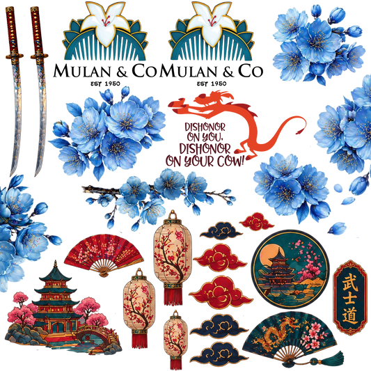 UVDTF Sheet 10x10 Mulan Themed