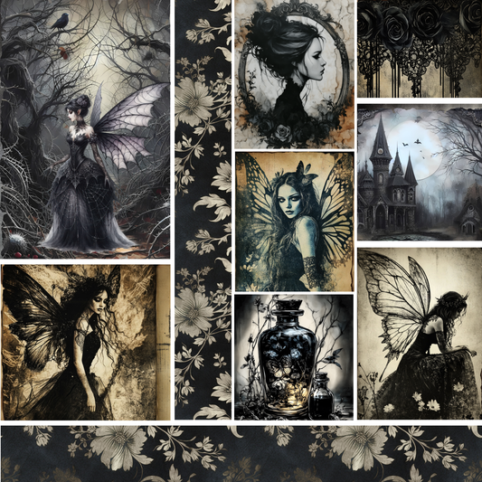 Dark Fairy Goth vibes Multi Media Vinyl