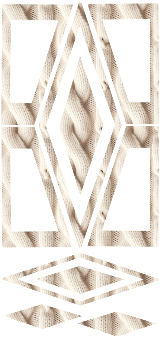 Cozy sweater UVDTF template style #1 #678