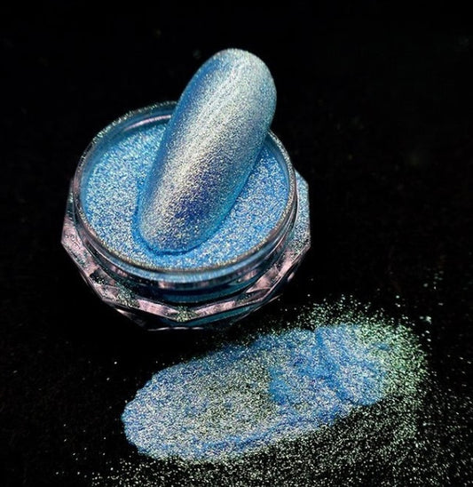 Glass Slipper  (baby blue  sparkle pigment)