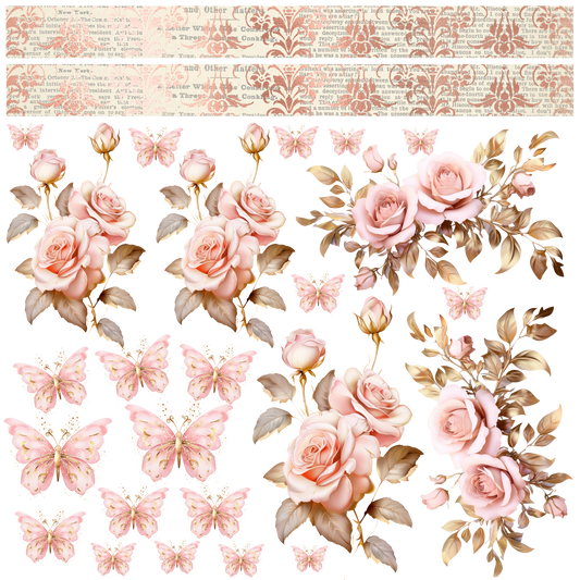 Butterfly / Floral UVDTF 10X10 Sheet
