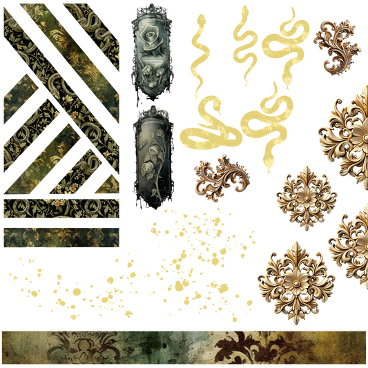 10x10 UVDTF Decal sheet Medusa inspired