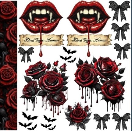 10x10 UVDTF ( Vampire theme)