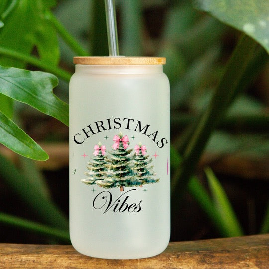 Christmas Vibes Pine Trees UVDTF Decal #379