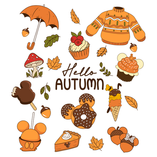 Magical fall decal UVDTF sheet #401