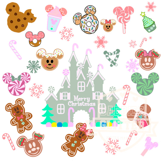 Christmas  Castle Elements UVDTF Element Sheet #409