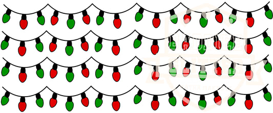 Red & Green Christmas Lights UVDTF  Decal #425