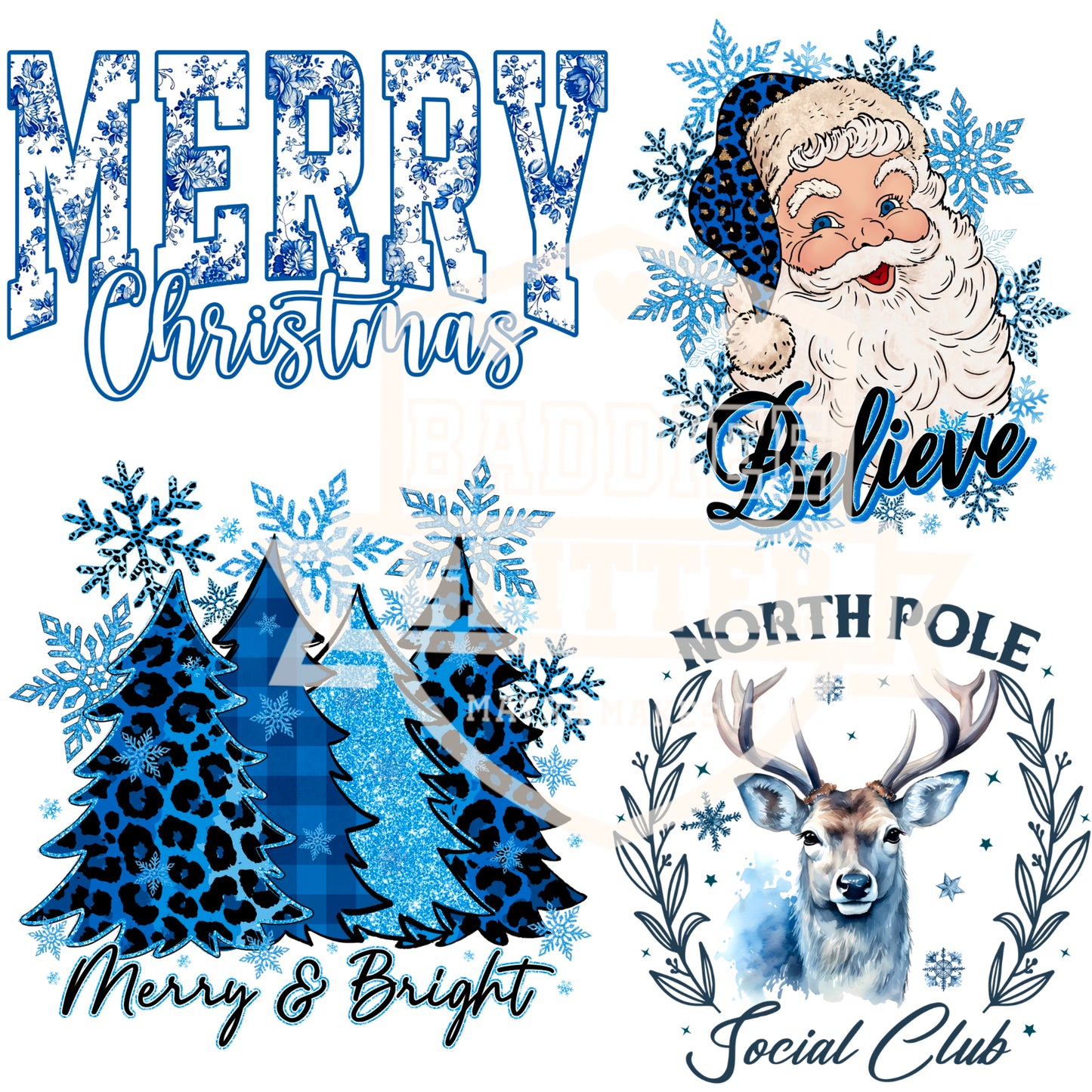 Snow Fall Decals UVDTF Decal Sheet #436