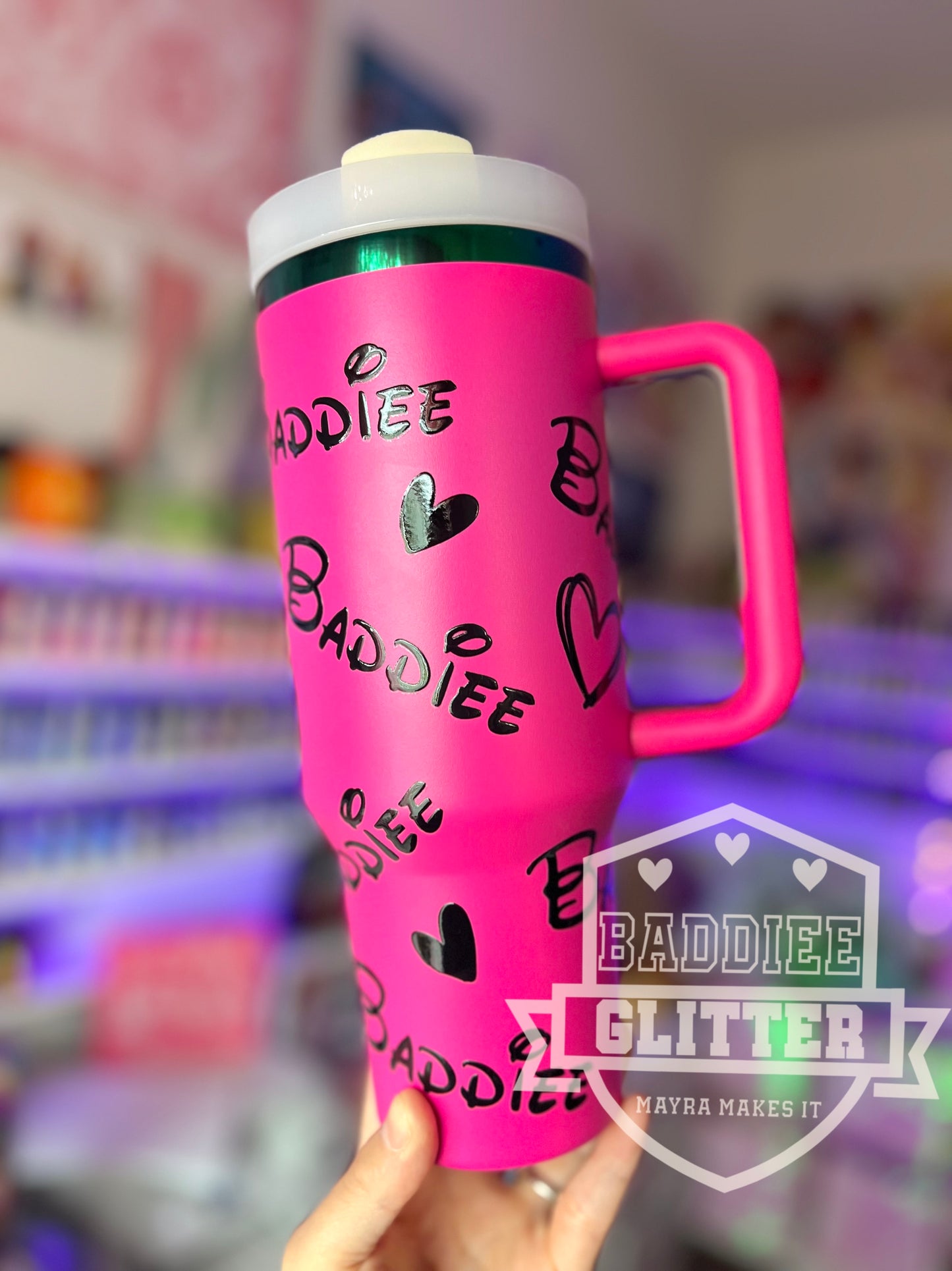 Pink 40oz Baddiee Tumbler