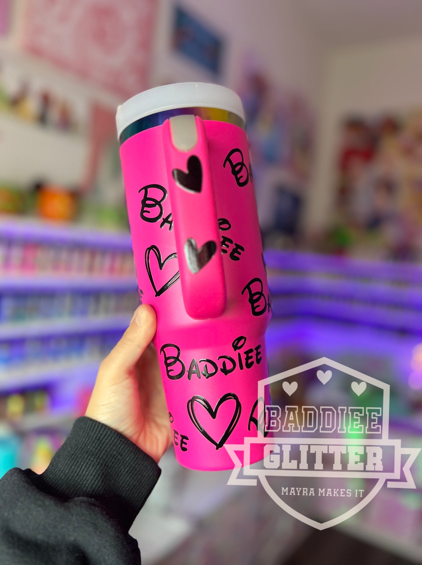 Pink 40oz Baddiee Tumbler