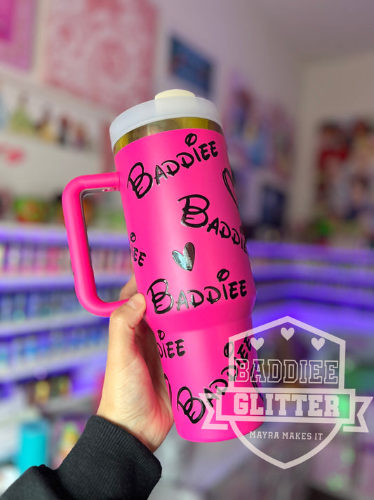 Pink 40oz Baddiee Tumbler