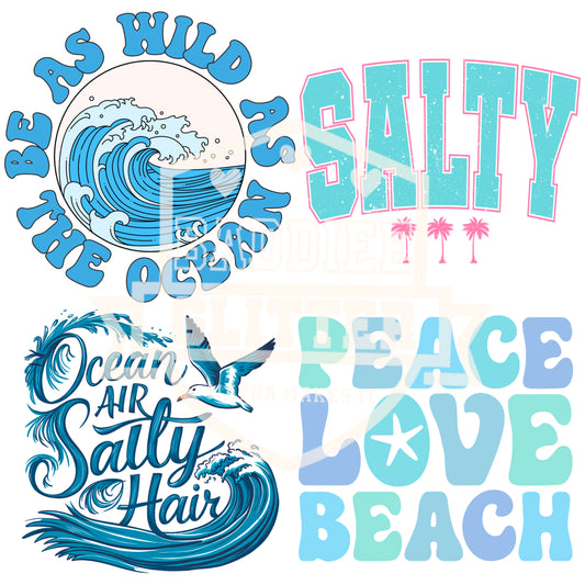 Ocean Breeze UVDTF Decal Sheet #541