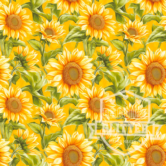 Watercolor Sunflower Vinyl