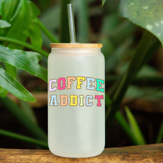 Coffee Addict UVDTF Decal
