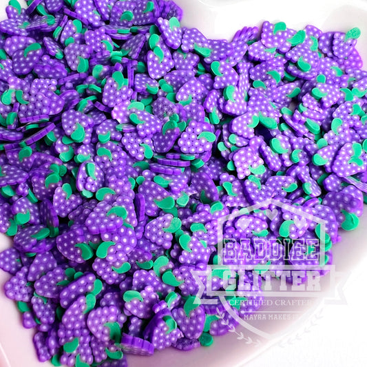 Grape Polymer Clay shapes