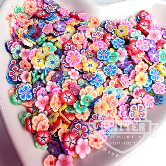 Flower Polymer clay shapes