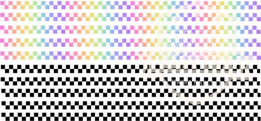 Checkered UVDTF Pin Stripes #704