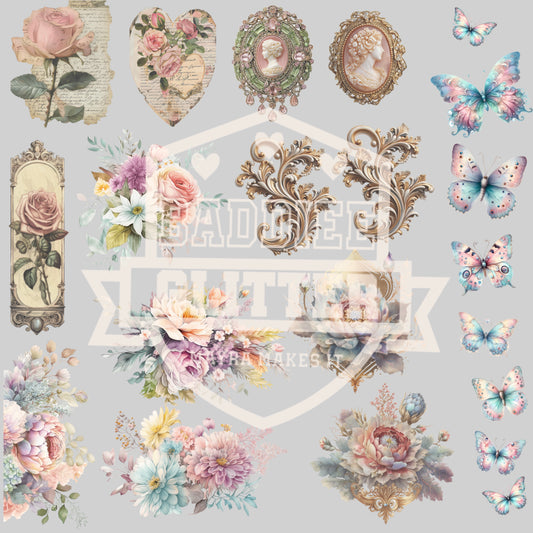 Pastel Victorian UVDTF Sheet #719