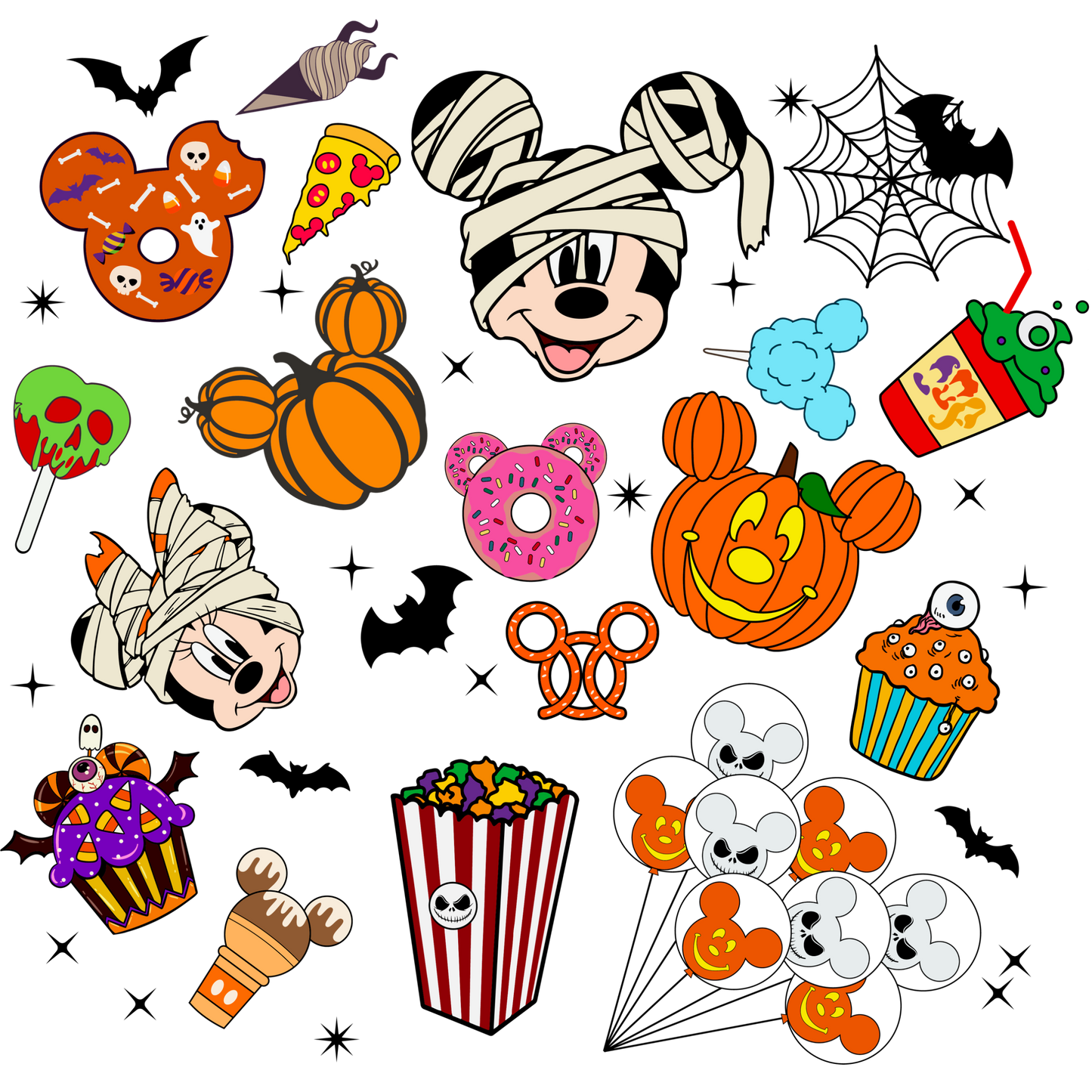 Mickey Mouse and TREATS UVDTF Decal Sheet #311