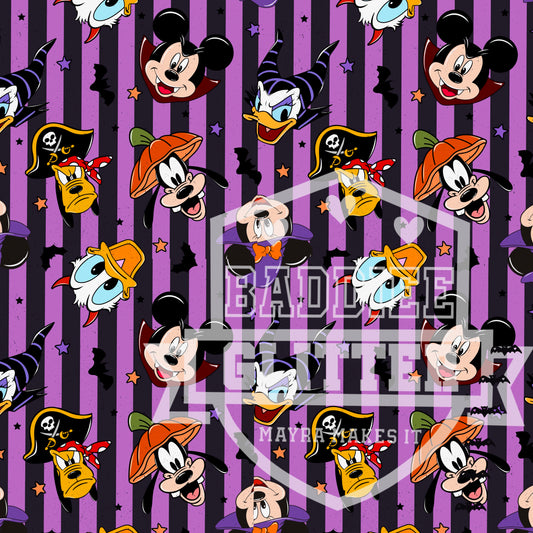 Stripped Mickey & Friends  Halloween Vinyl