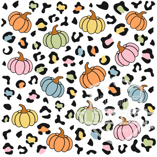 Pumpkins and Leopard Spots UVDTF Decal Sheet #328