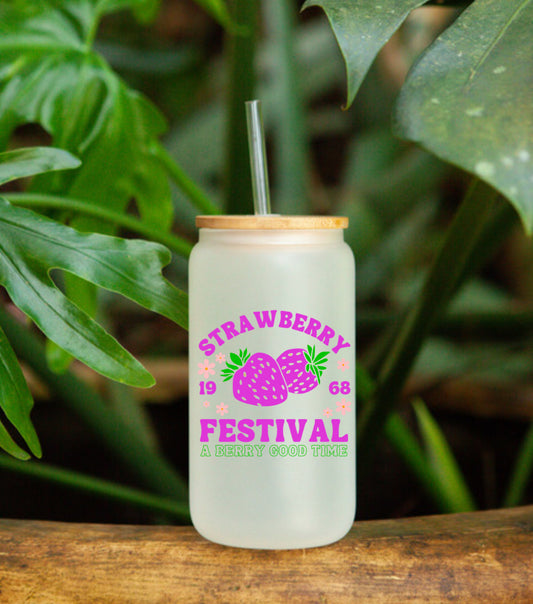 Strawberry Festival UVDTF Cup Decal