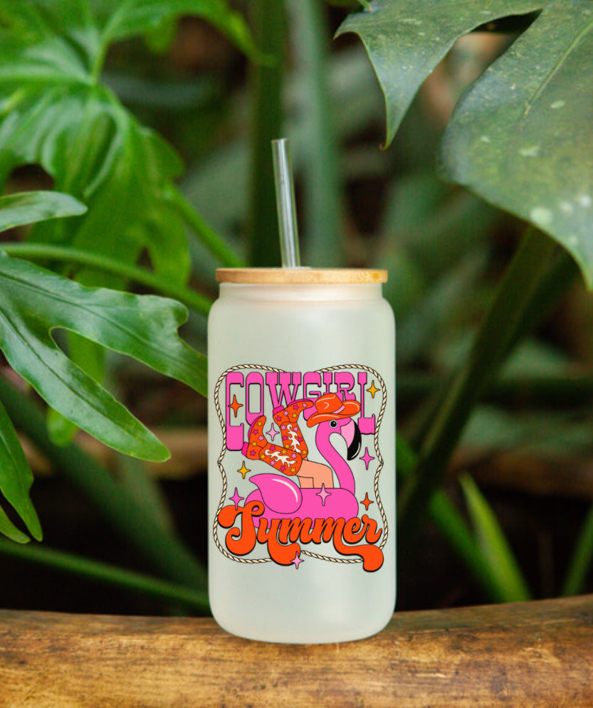 Cowgirl Summer  UVDTF cup decal