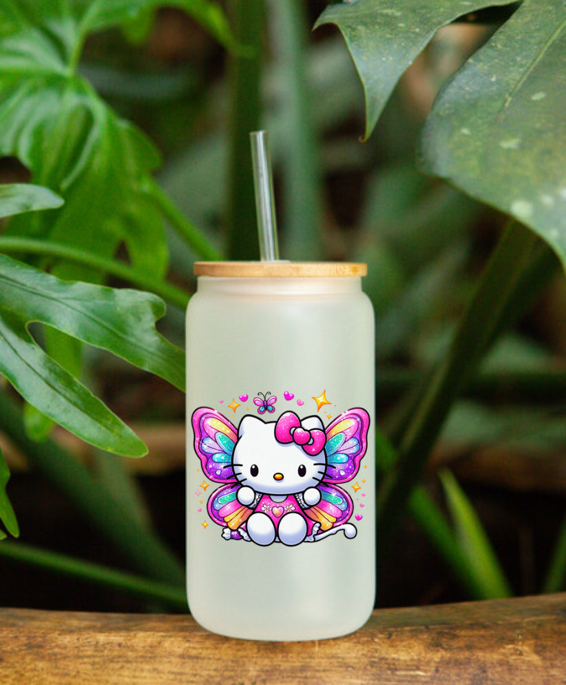 Hello Kitty butterly  UVDTF  Cup Decal