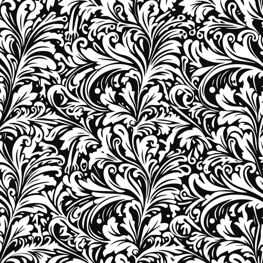 10x10 black tooled leather UVDTF decal sheet #709