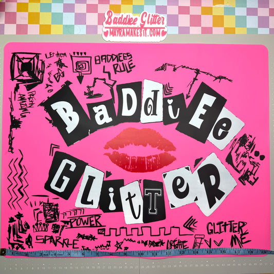 Baddiee Glitter (Sparkle Book) Silicon mat